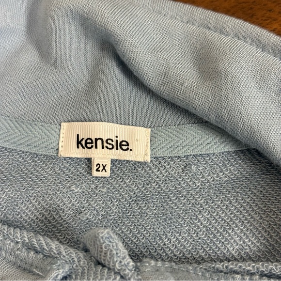 NWT Kensie Blue Fog Collared Button-Up Shirt 2X - Picture 6 of 11